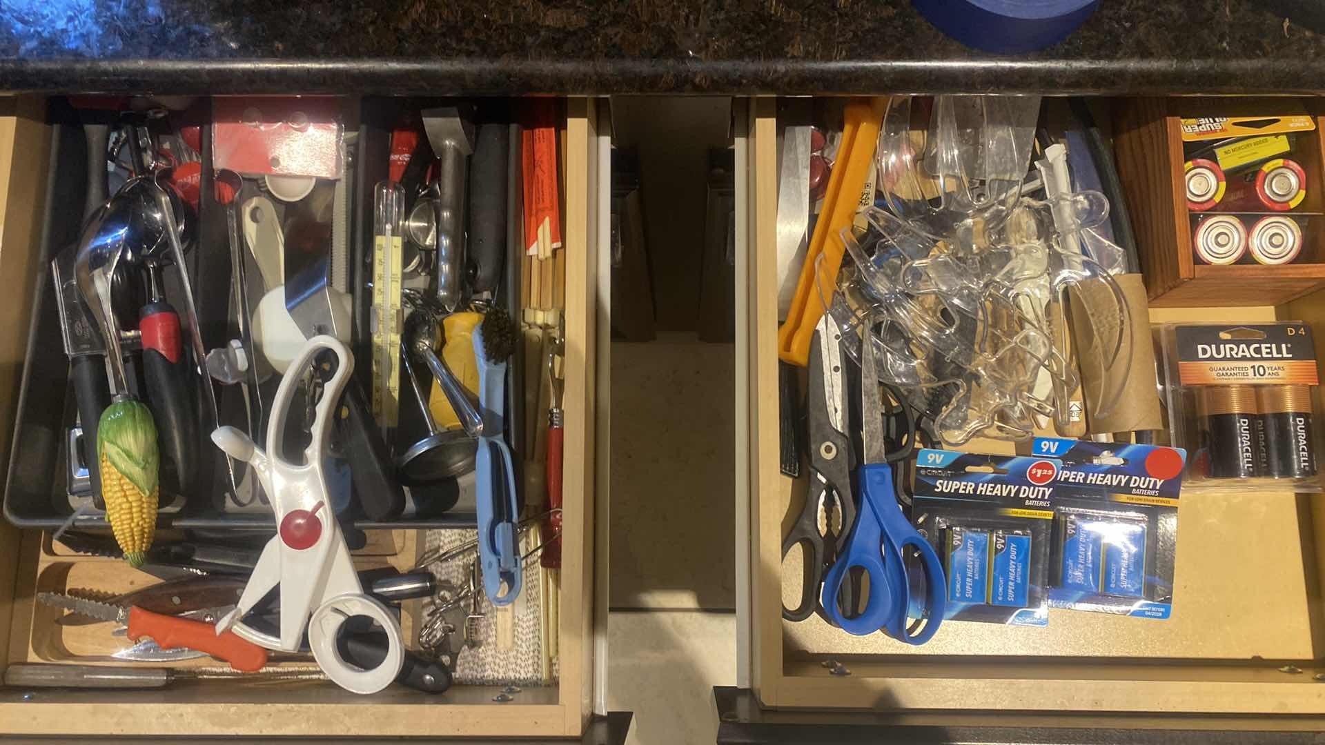 View 1 of CONTENTS OF2 DRAWERS - KITCHEN TOOLS & BATTERIES