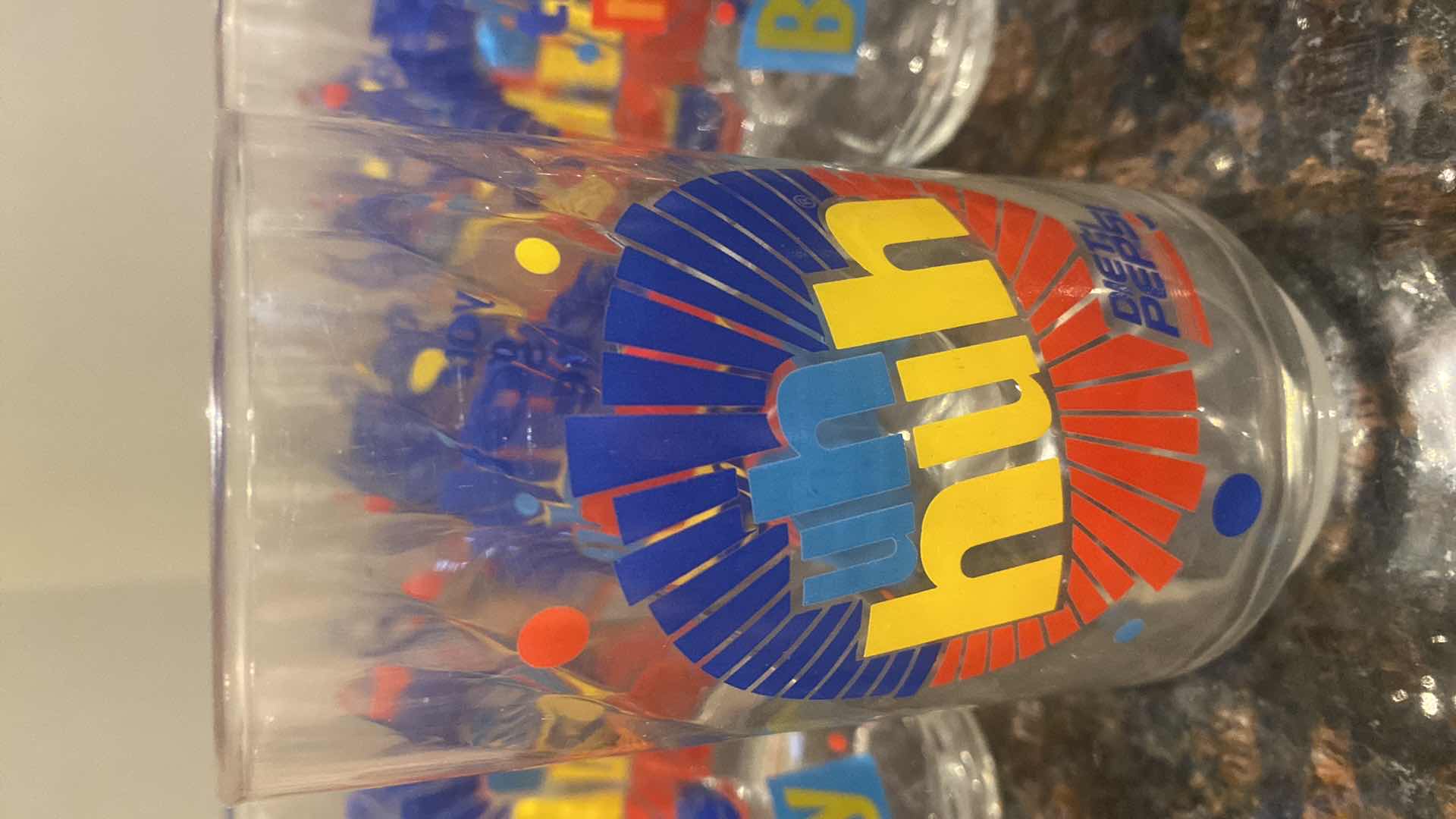 View 3 of VINTAGE DIET PEPSI GLASS “YOU GOT THE RIGHT ONE” DIET PEPSI (10)