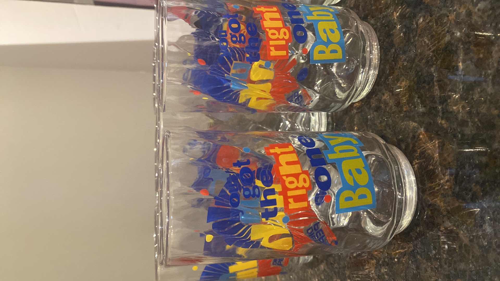 View 3 of VINTAGE DIET PEPSI GLASS “YOU GOT THE RIGHT ONE” DIET PEPSI (9) & 1 DIET PEPSI 1 GLASS