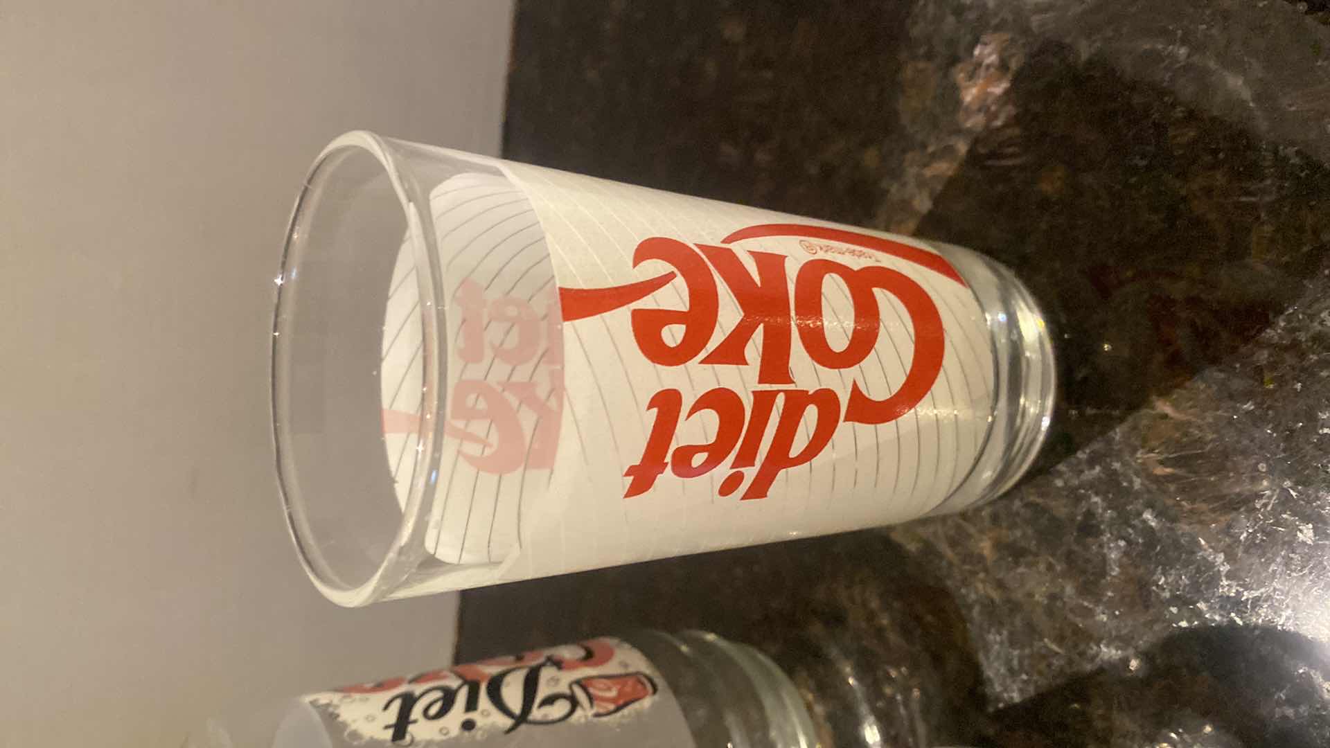View 3 of VINTAGE DIET COKE GLASSES (7)