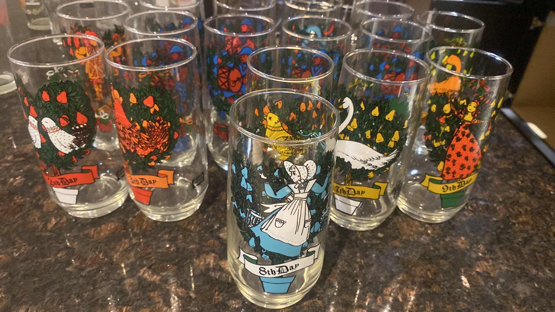 View 2 of VINTAGE PEPSI HOLIDAY GLASSES (16)