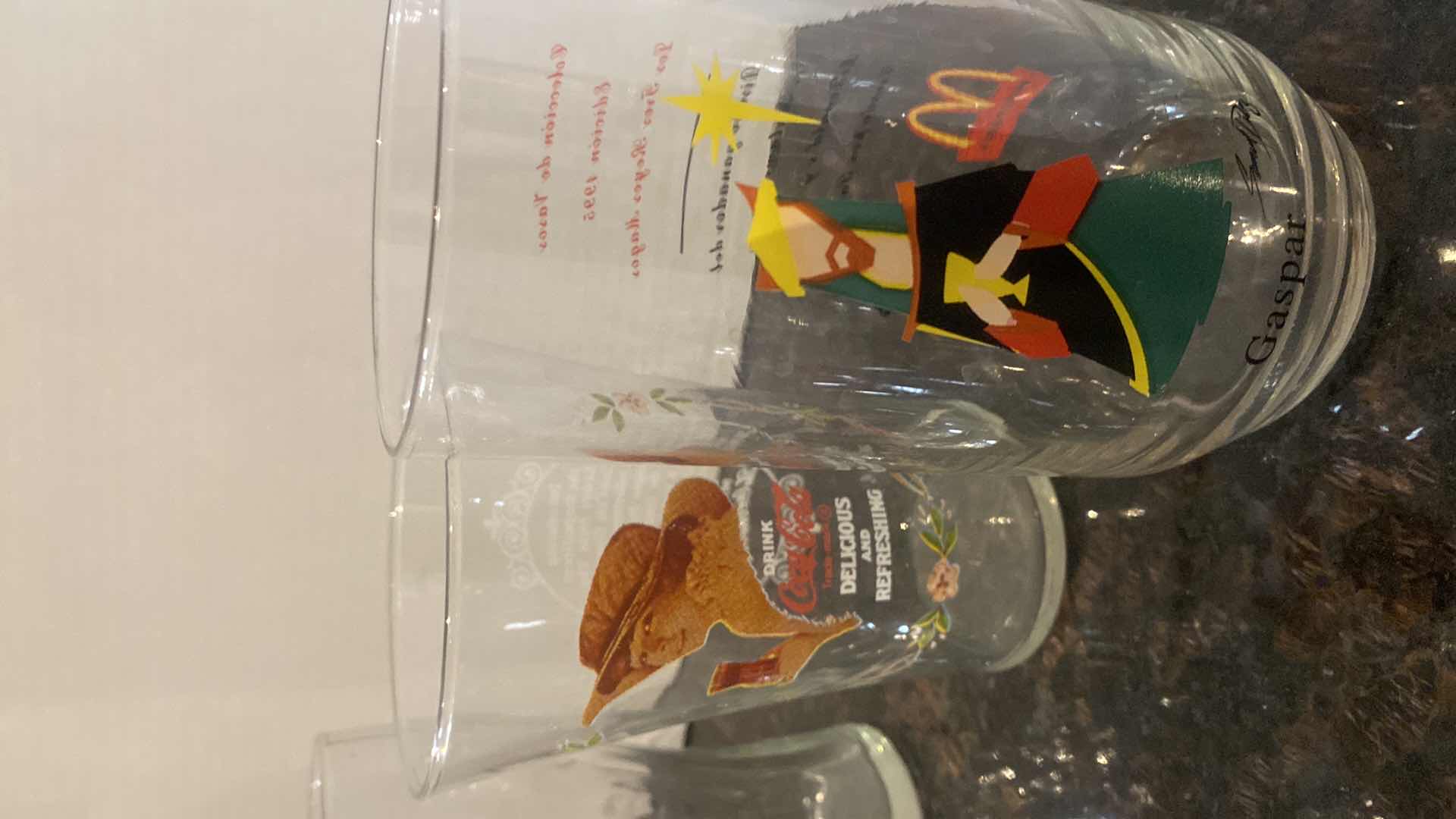 View 2 of VINTAGE COCA-COLA GLASSES (7)