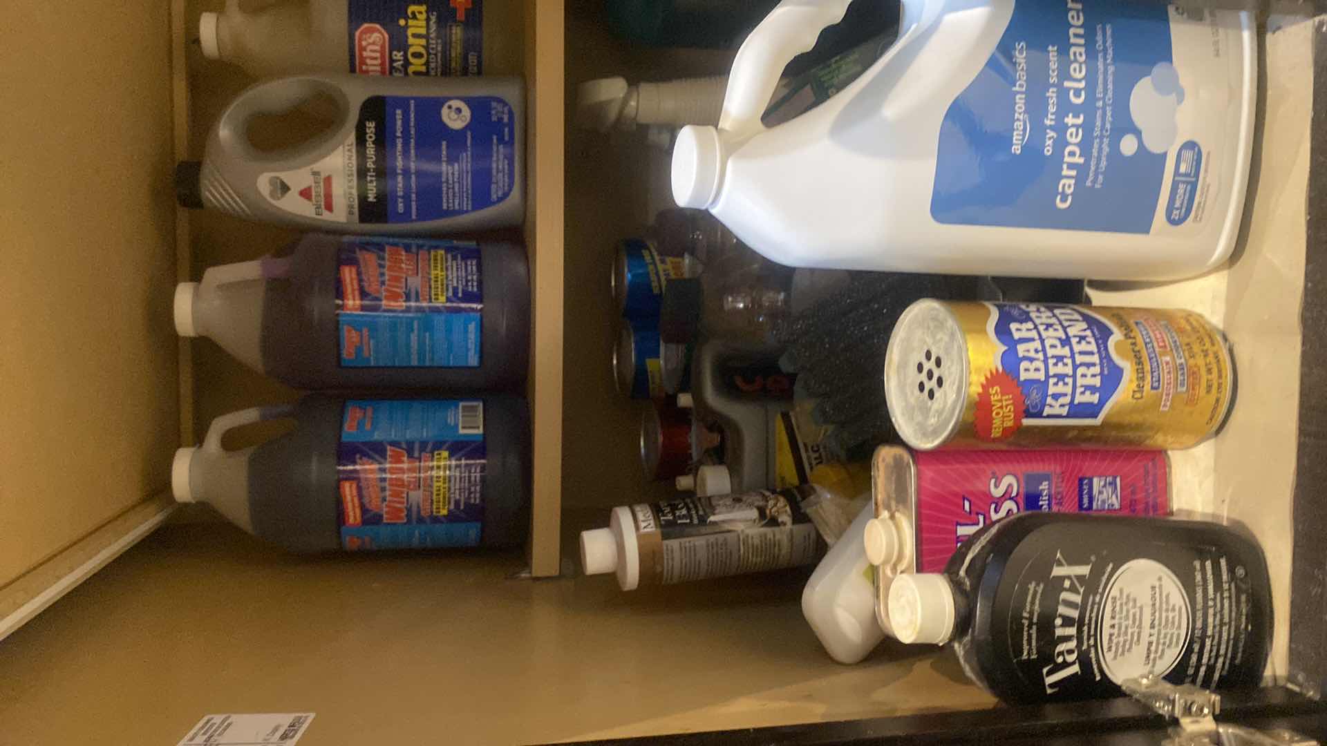 View 2 of CONTENTS OF CABINET – CLEANING SUPPLIES