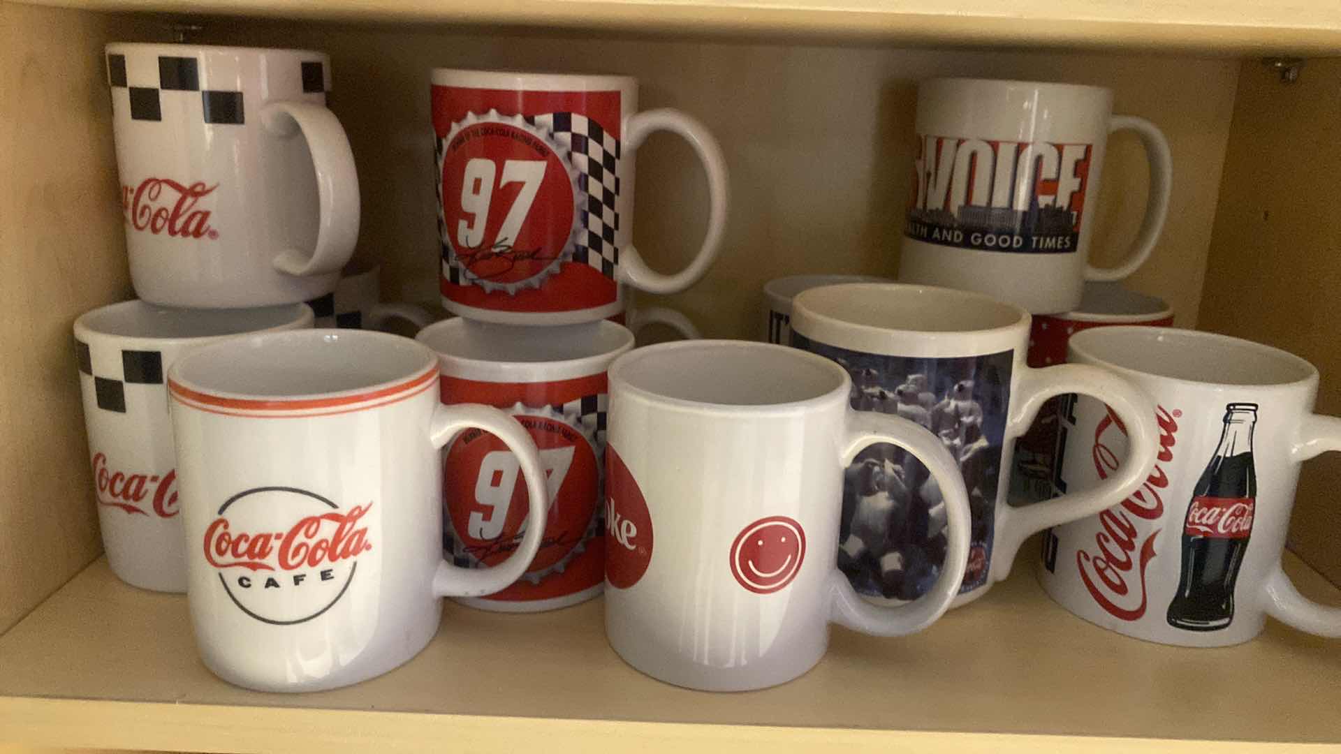 View 2 of 2 - SHELVES OF COCA-COLA COFFEE CUPS (23)