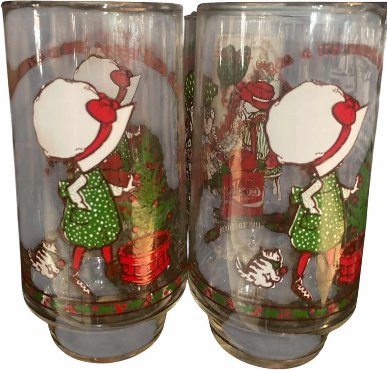 View 1 of VINTAGE HOLLY HOBBY GLASSES (8)