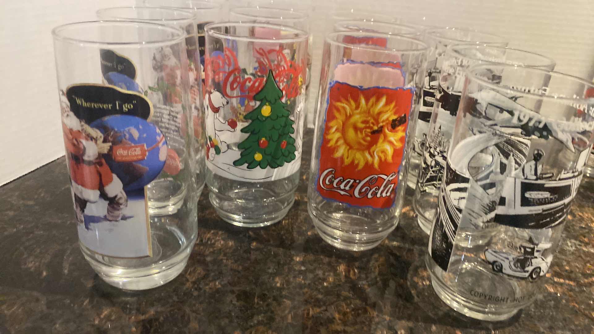 View 2 of VINTAGE COCA-COLA GLASSES (14)