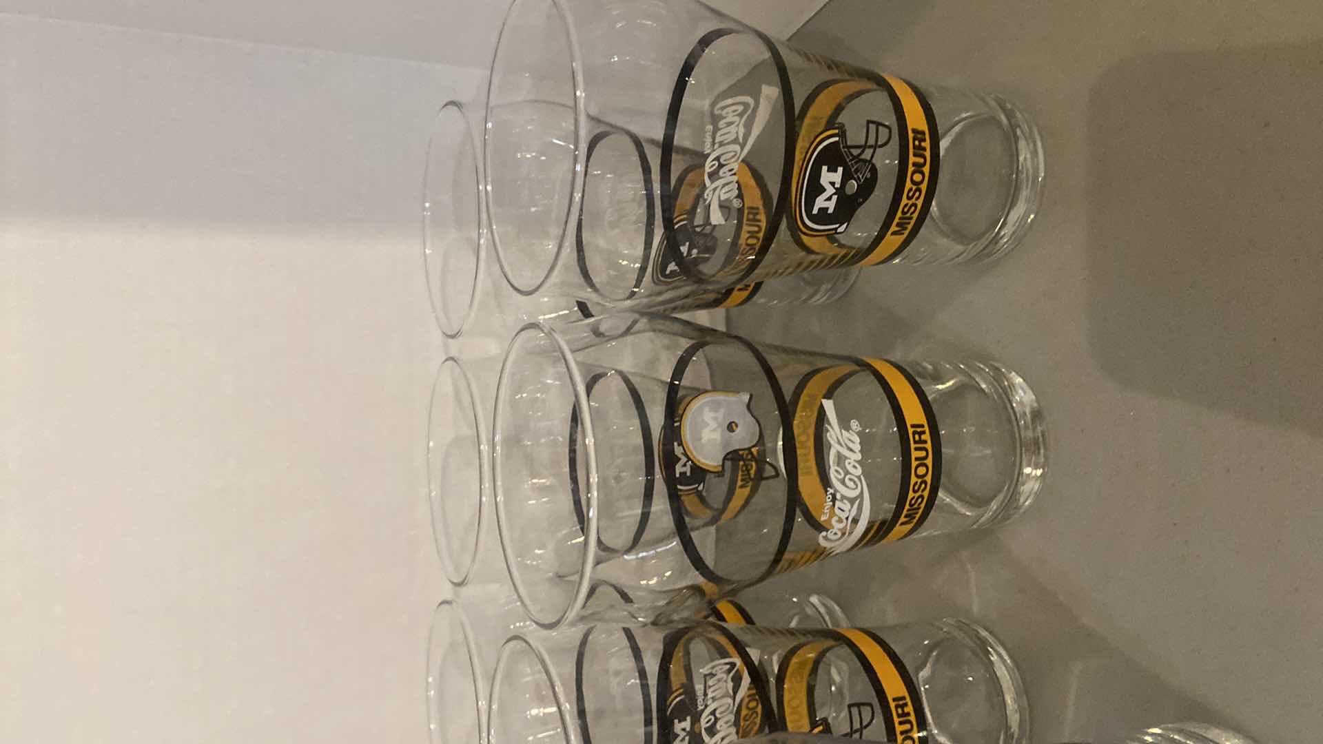 View 4 of VINTAGE COCA-COLA FOOTBALL GLASSES- MISSOURI (12) DOLPHINS AND LIONS (1 EACH) TOTAL (14)