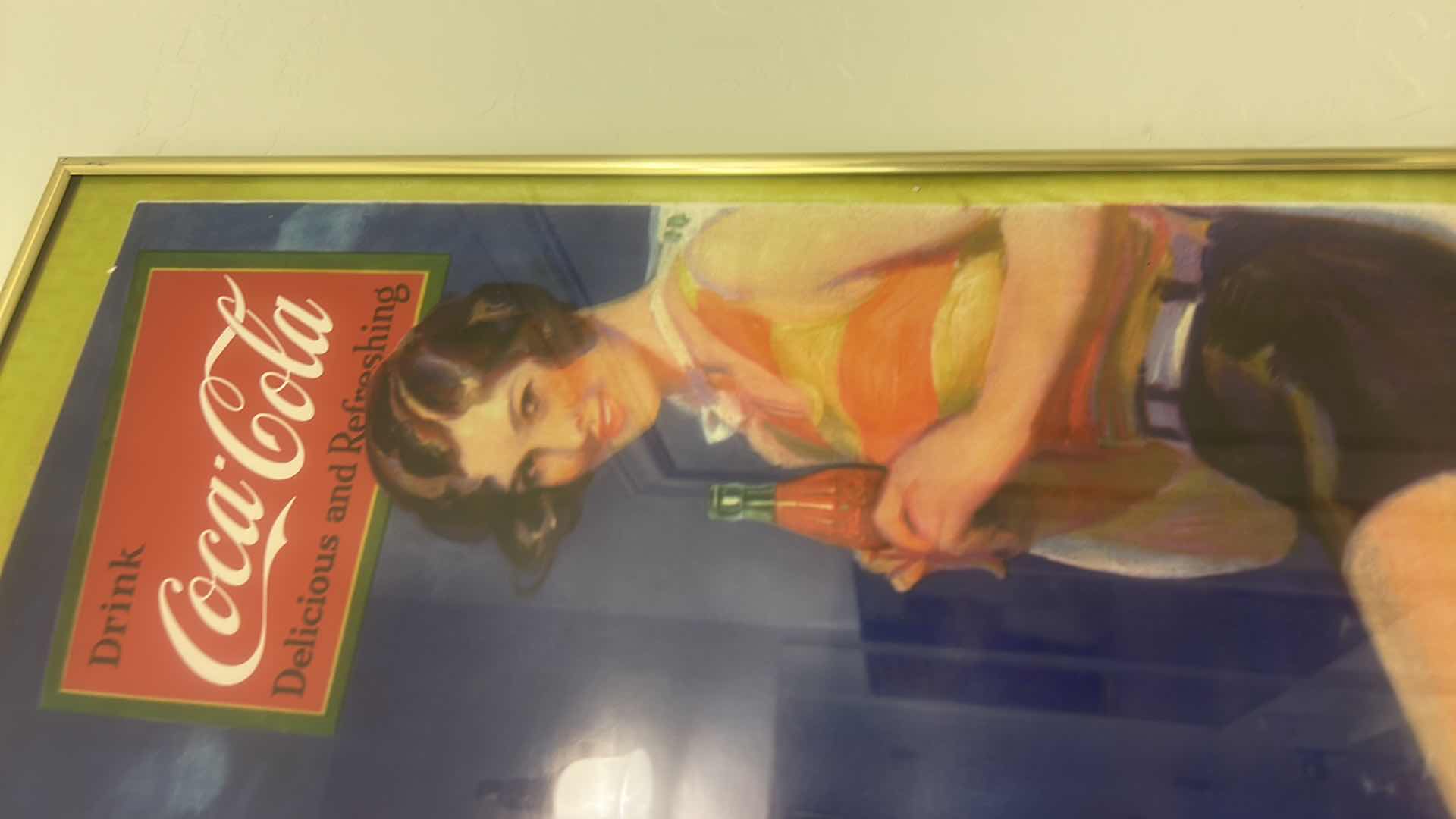 View 3 of FRAMED COCA-COLA COLLECTIBLE ARTWORK, 12” x H3’