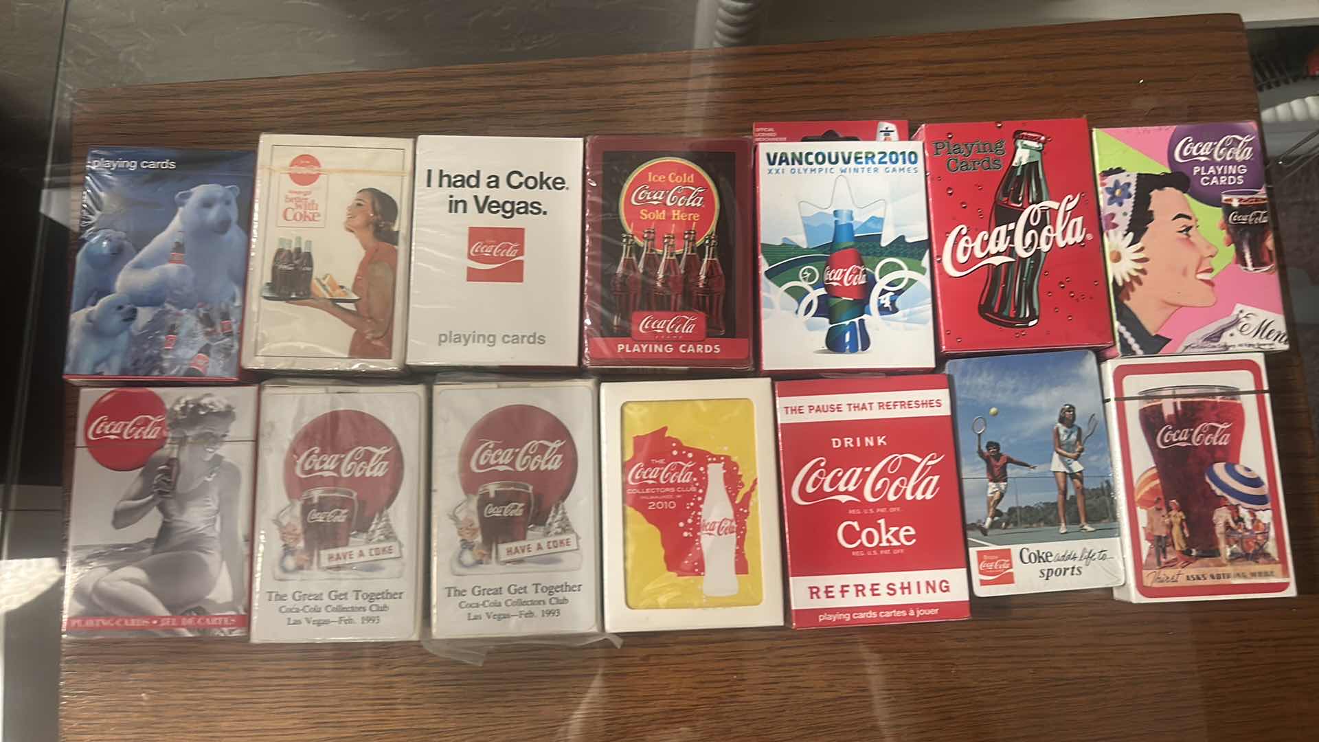 View 2 of 14 DECKS OF COCA COLA PLAYING CARDS