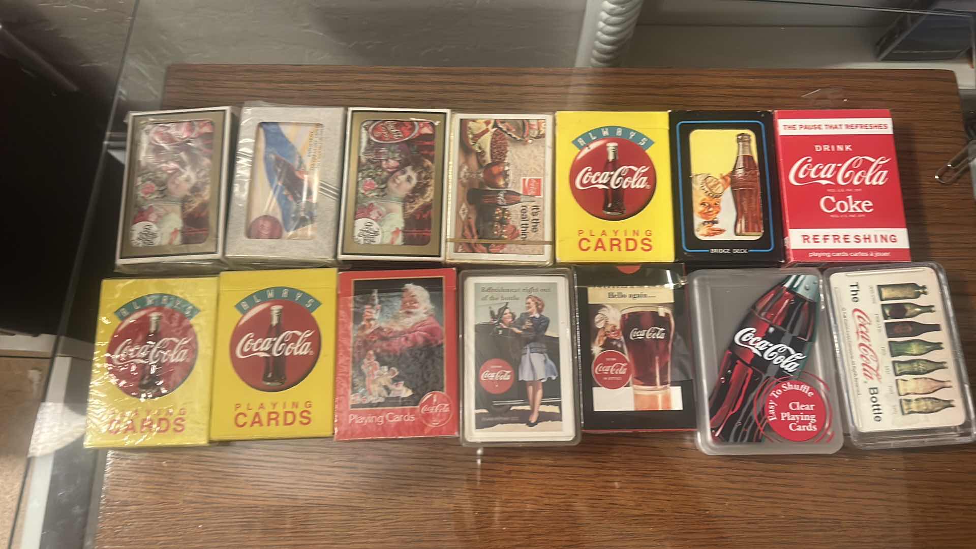 View 2 of 14 DECKS OF COCA-COLA PLAYING CARDS