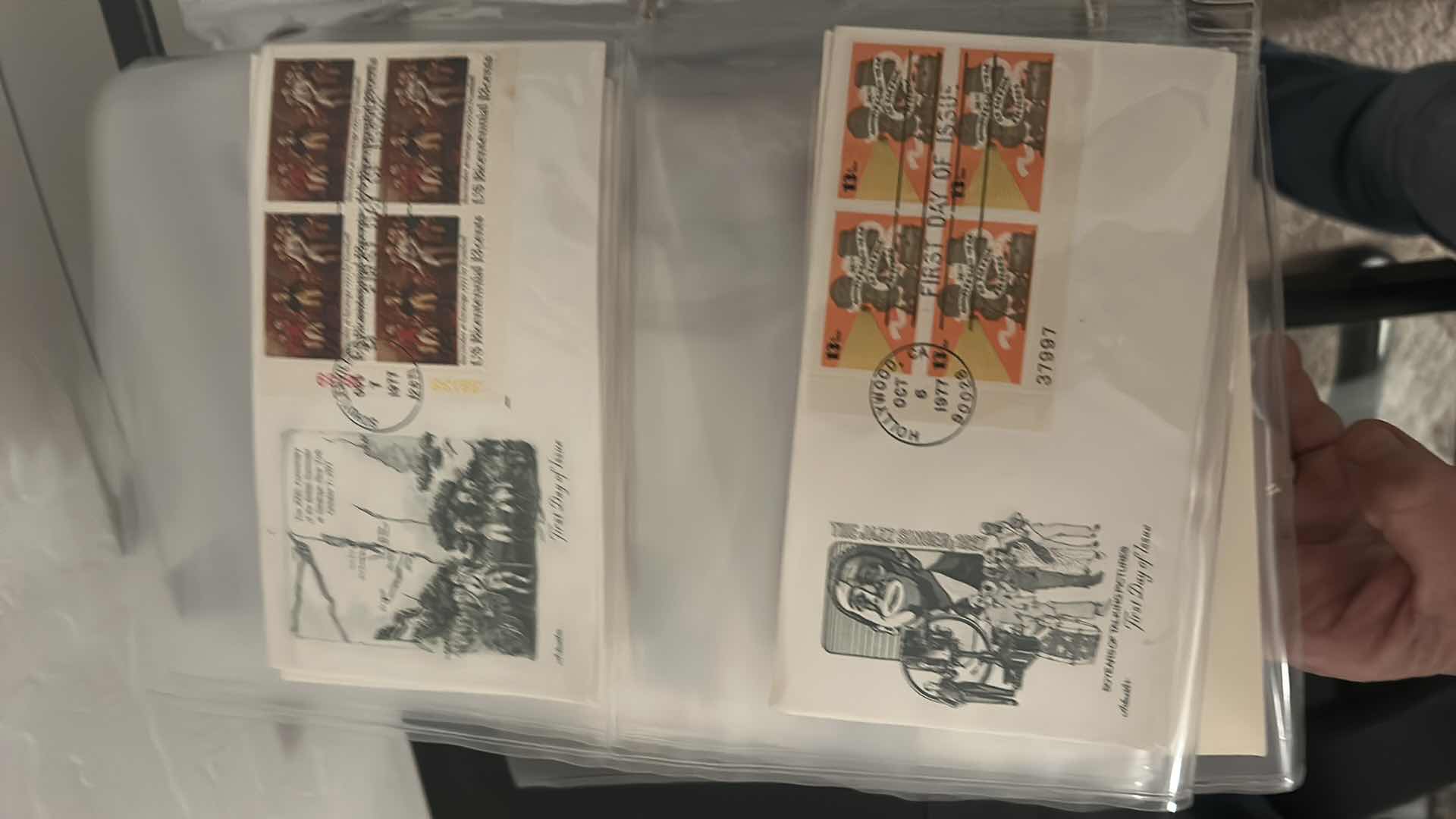 View 8 of 5 LARGE NOTEBOOKS OF COLLECTIBLE POSTAGE STAMPS