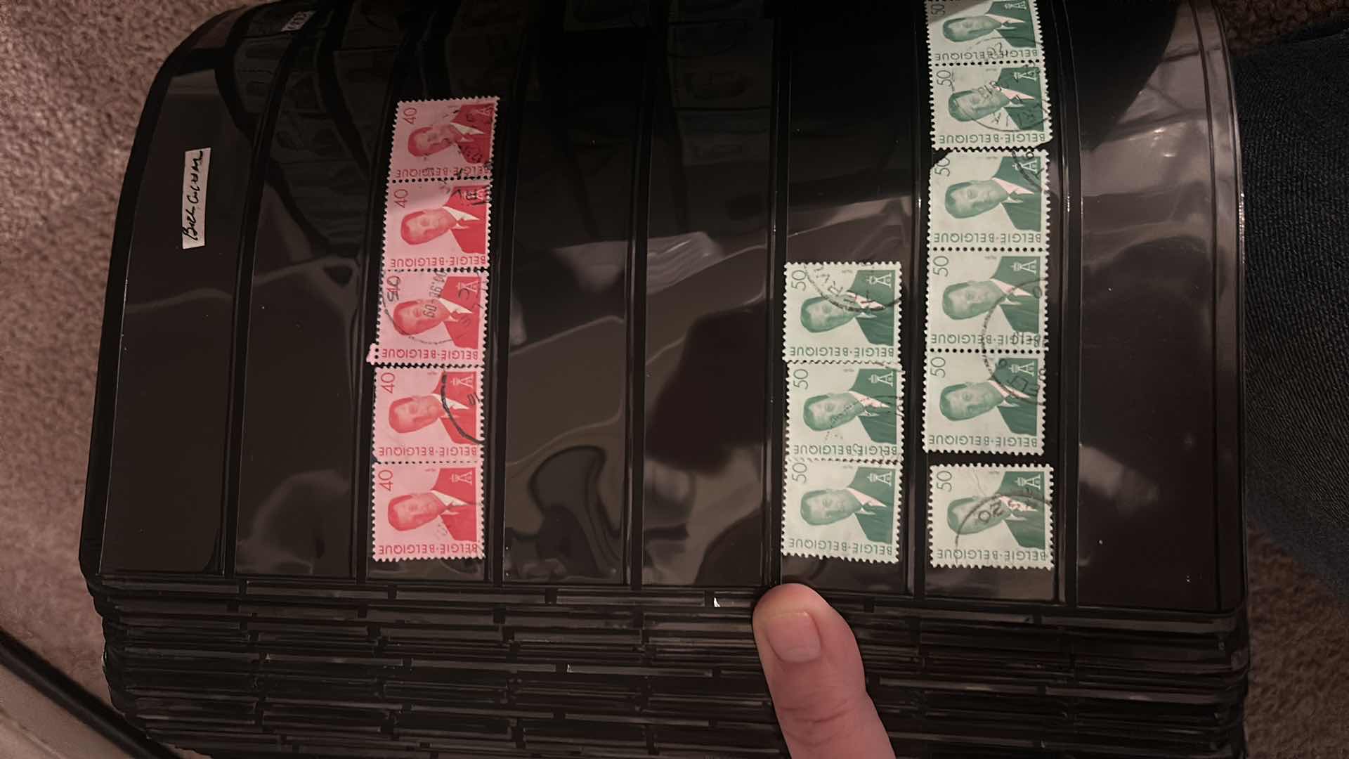 View 8 of 4 LARGE NOTEBOOKS OF COLLECTIBLE POSTAGE STAMPS