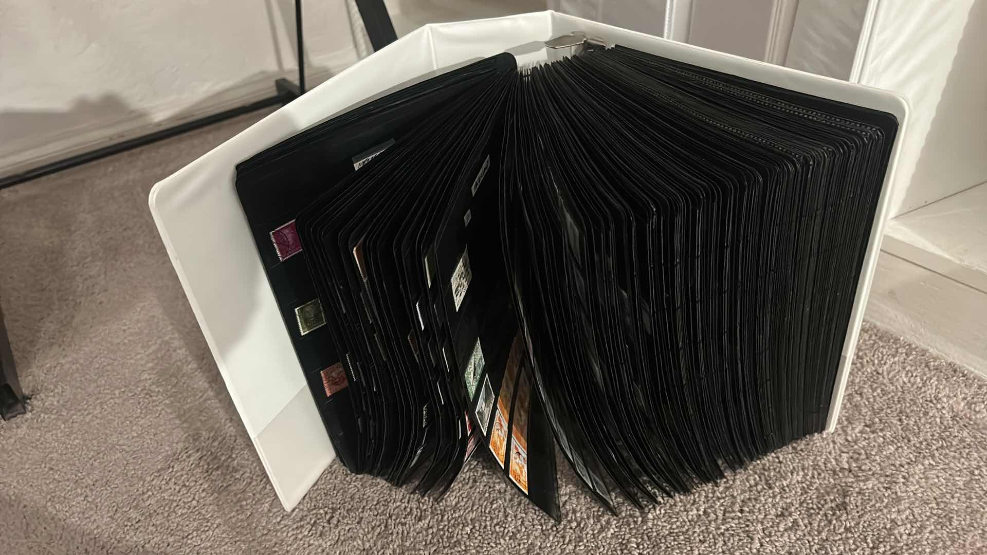 View 2 of 5 LARGE NOTEBOOKS OF COLLECTIBLE POSTAGE STAMPS