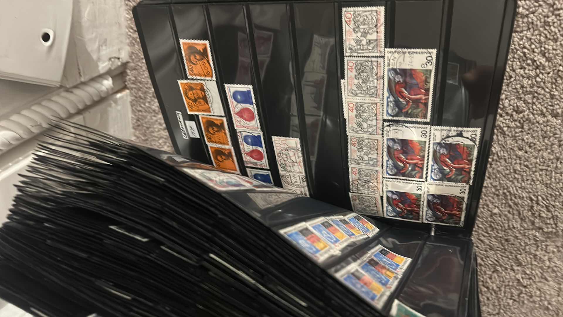 View 7 of 5 LARGE NOTEBOOKS OF COLLECTIBLE POSTAGE STAMPS