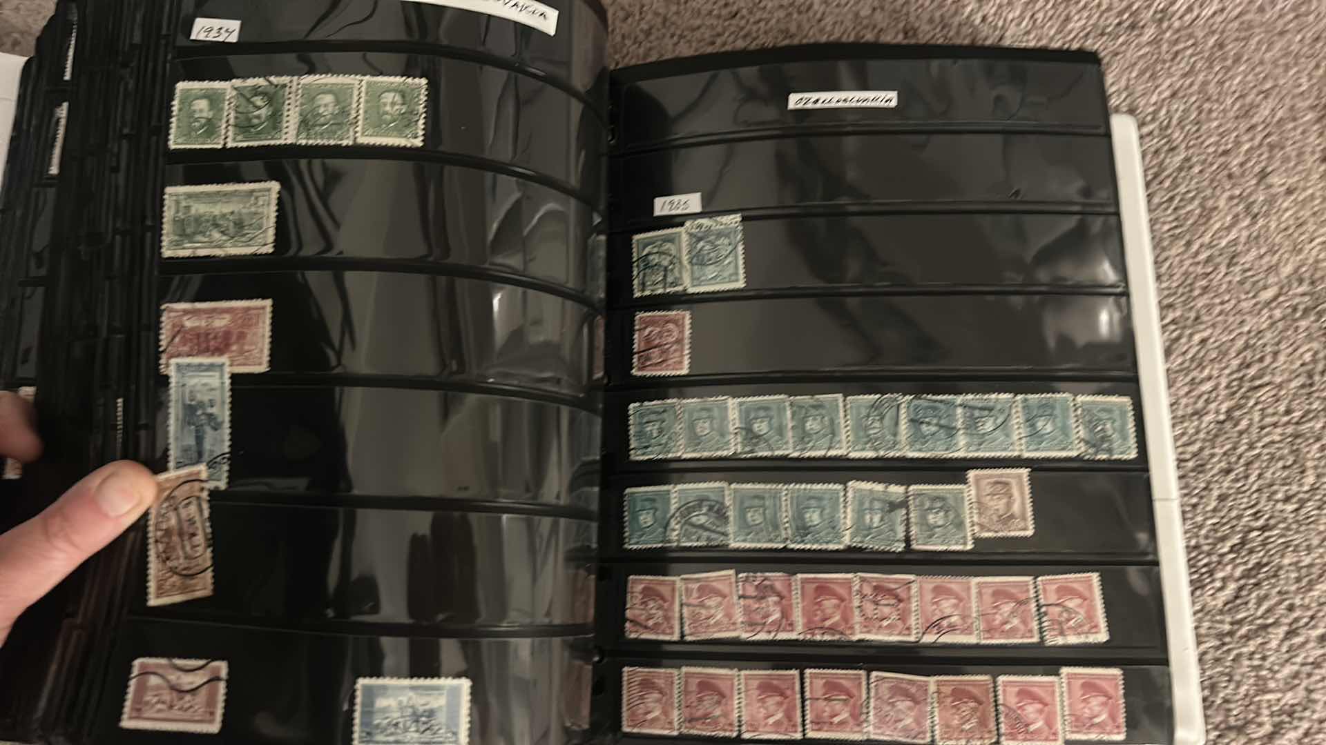View 17 of 5 LARGE NOTEBOOKS OF COLLECTIBLE POSTAGE STAMPS