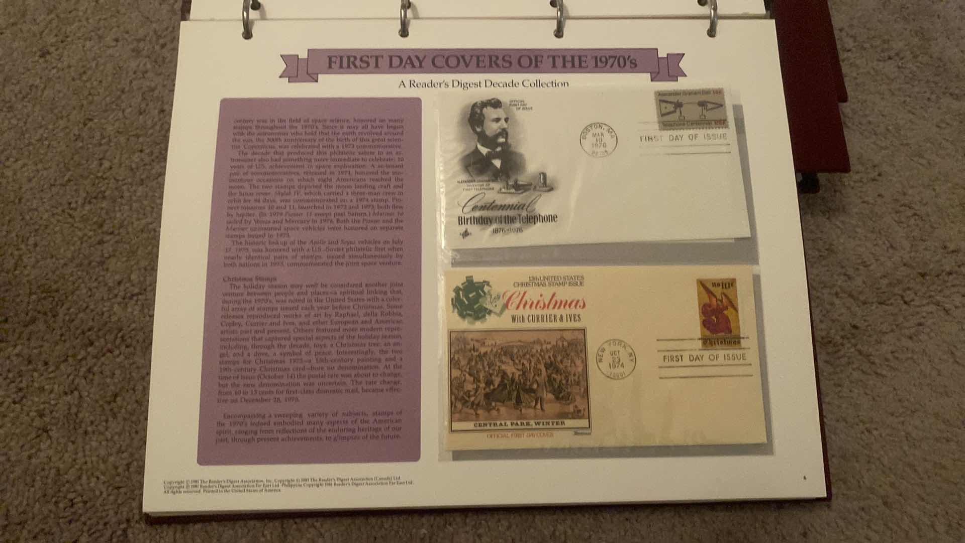 View 4 of READERS DIGEST FIRST DAY COVER STAMP COLLECTION NATO, CHRISTMAS 1980 FOREIGN EUROPE 1981 FOLKLORE, 1950S, 60 1970 TO 1975