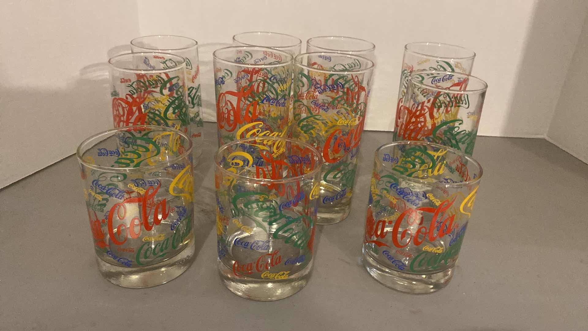 View 1 of VINTAGE COCA-COLA GLASSES (11)