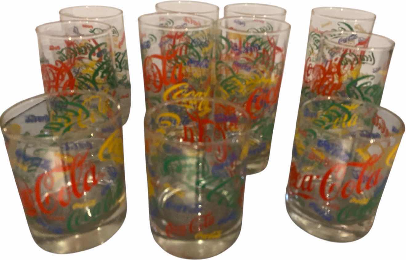 View 2 of VINTAGE COCA-COLA GLASSES (11)
