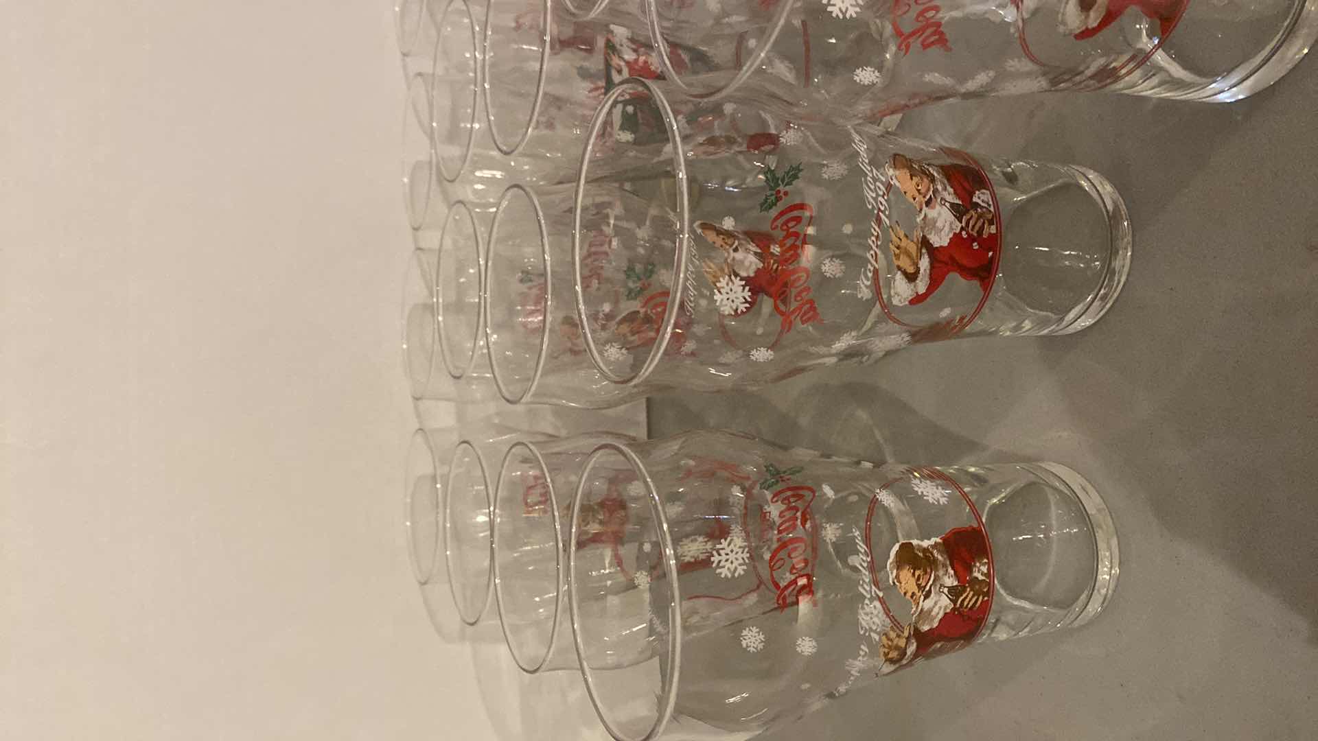 View 2 of VINTAGE COCA-COLA HOLIDAY GLASSES (17)