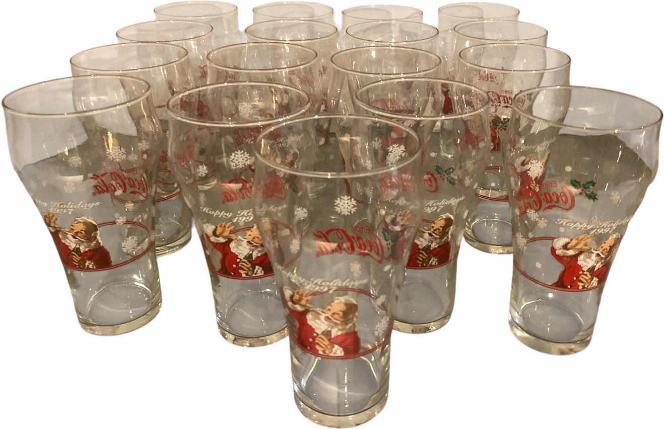 View 1 of VINTAGE COCA-COLA HOLIDAY GLASSES (17)