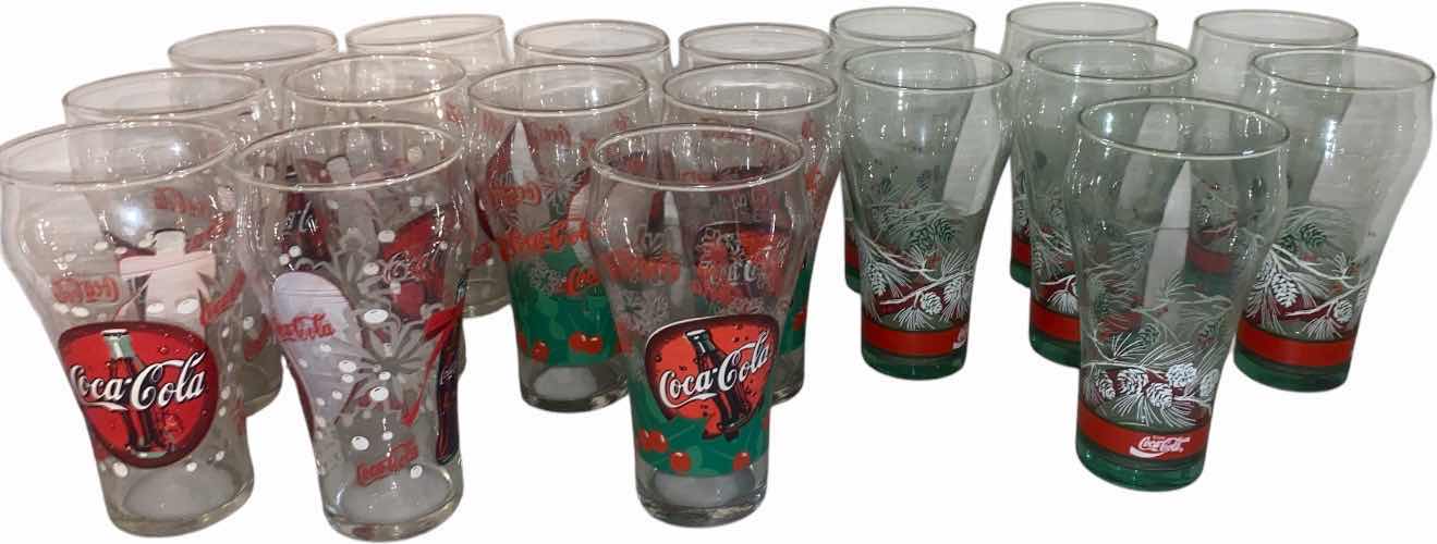 View 1 of VINTAGE COCA-COLA, HOLIDAY & CHERRY GLASSES (18)