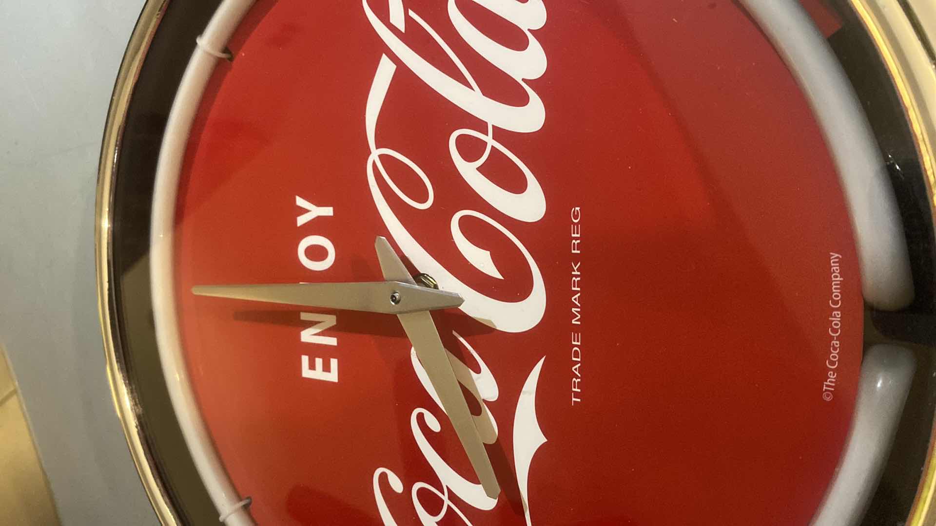 View 2 of 14” COCA-COLA WALL CLOCK