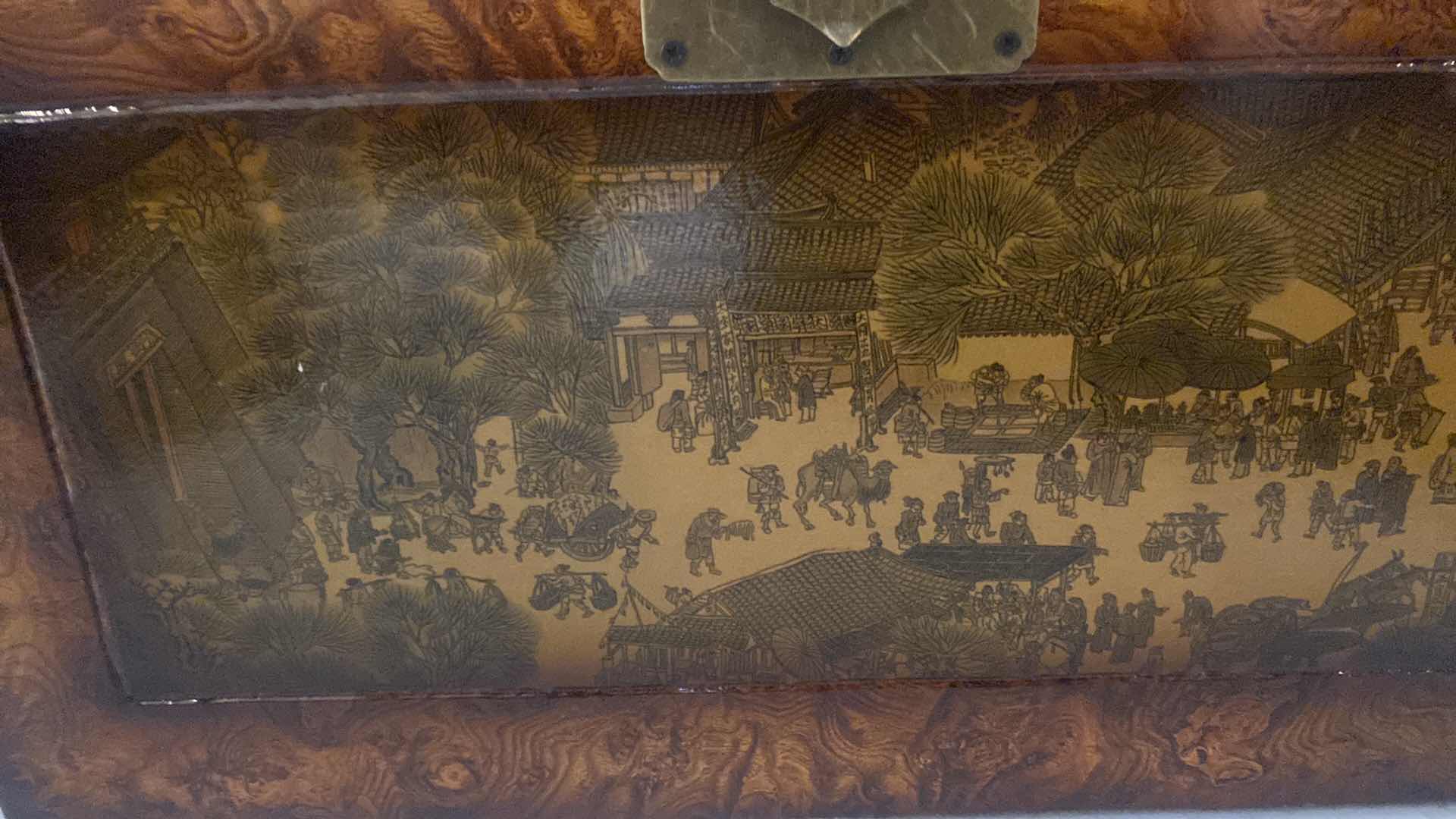 View 2 of ASIAN REVIVAL FAUX BURLWOOD TRUNK 17” X 9” H11”