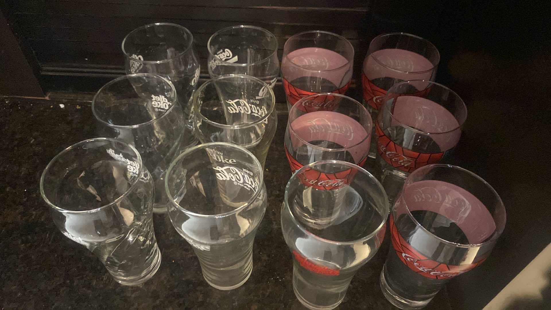 View 3 of VINTAGE COCA-COLA GLASSES (12)