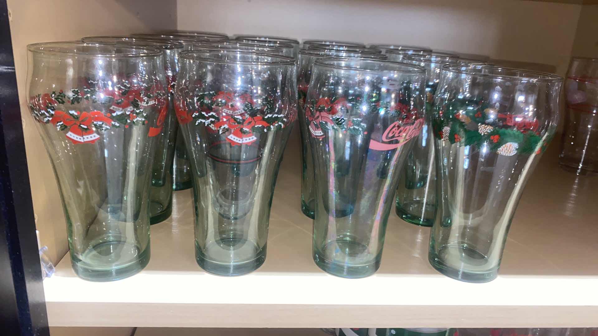 View 2 of VINTAGE COCA-COLA HOLIDAY GLASSES (16)