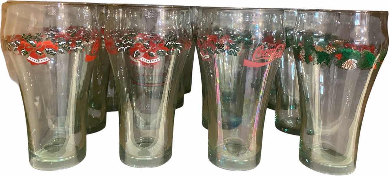 View 1 of VINTAGE COCA-COLA HOLIDAY GLASSES (16)