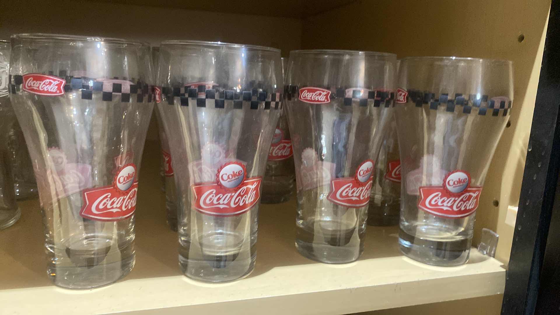 View 1 of VINTAGE COCA-COLA GLASSES (14)