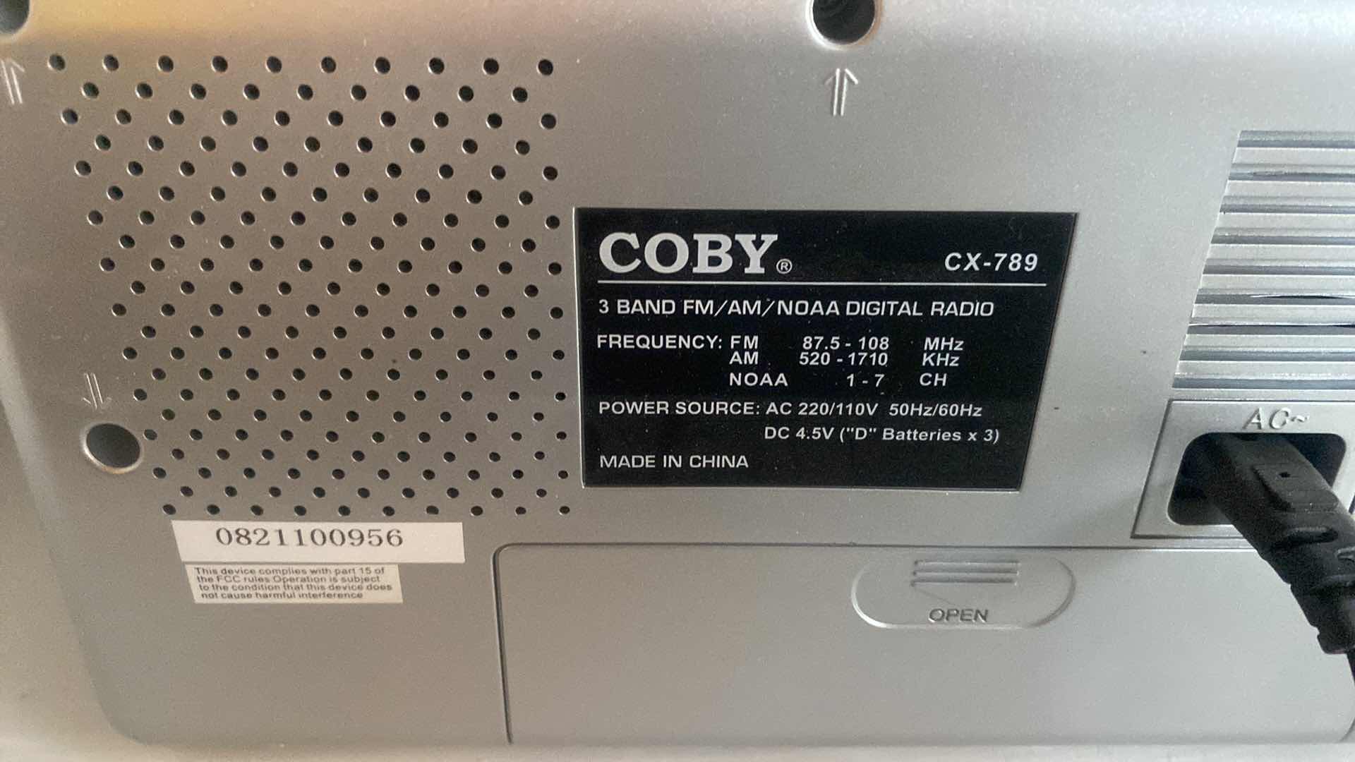 View 2 of COBY DIGITAL TUNING THREE BAND FM/AM DIGITAL RADIO