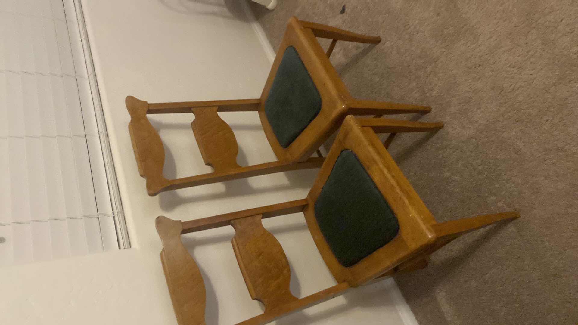 View 2 of ANTIQUE POST GOLD RUSH BIRDSEYE MAPLE CHAIRS (2) (MATCHING PIECES AVAILABLE SOLD SEPARATELY)