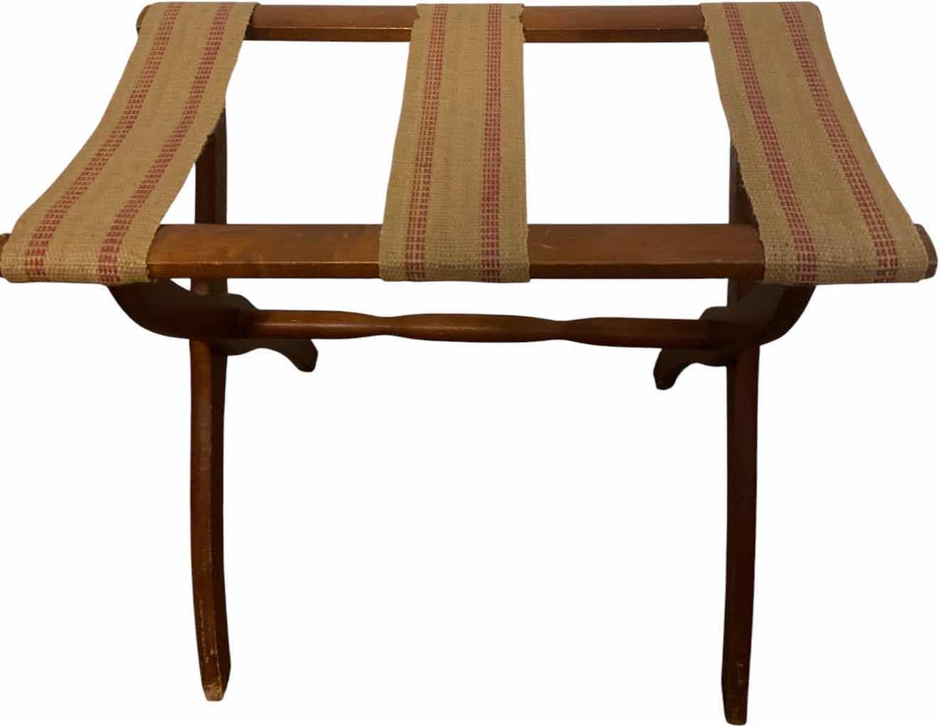 View 1 of VINTAGE FOLDING LUGGAGE RACK 22 1/2“ X 13 1/2“ EACH 19 1/2”