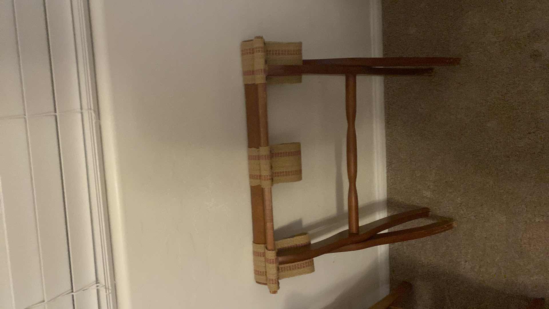 View 3 of VINTAGE FOLDING LUGGAGE RACK 22 1/2“ X 13 1/2“ EACH 19 1/2”