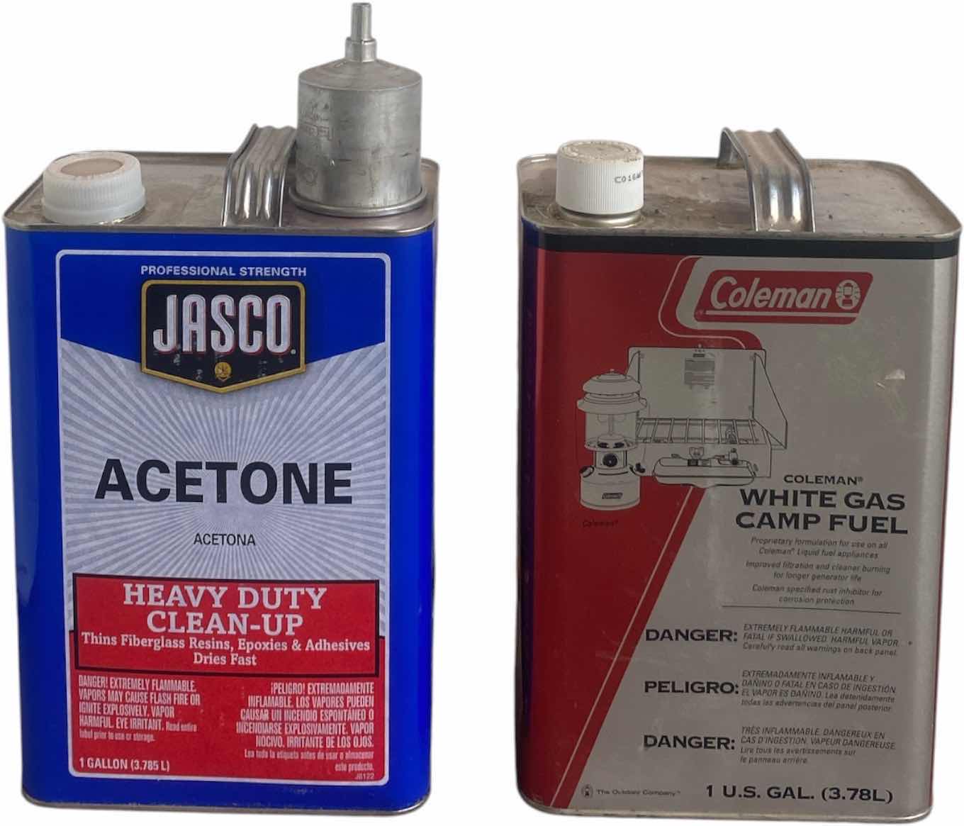 View 1 of ACETONE AND COLEMAN WHITE GAS CAMP FUEL
