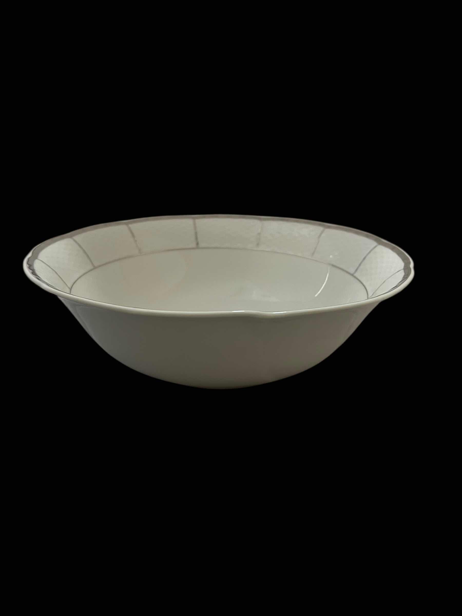 Photo 1 of VINTAGE CHINA “SILVER EMBOSSED” THUN  LARGE 10” SERVING BOWL (PART OF FULL CHINA SET SOLD SEPARATELY)
