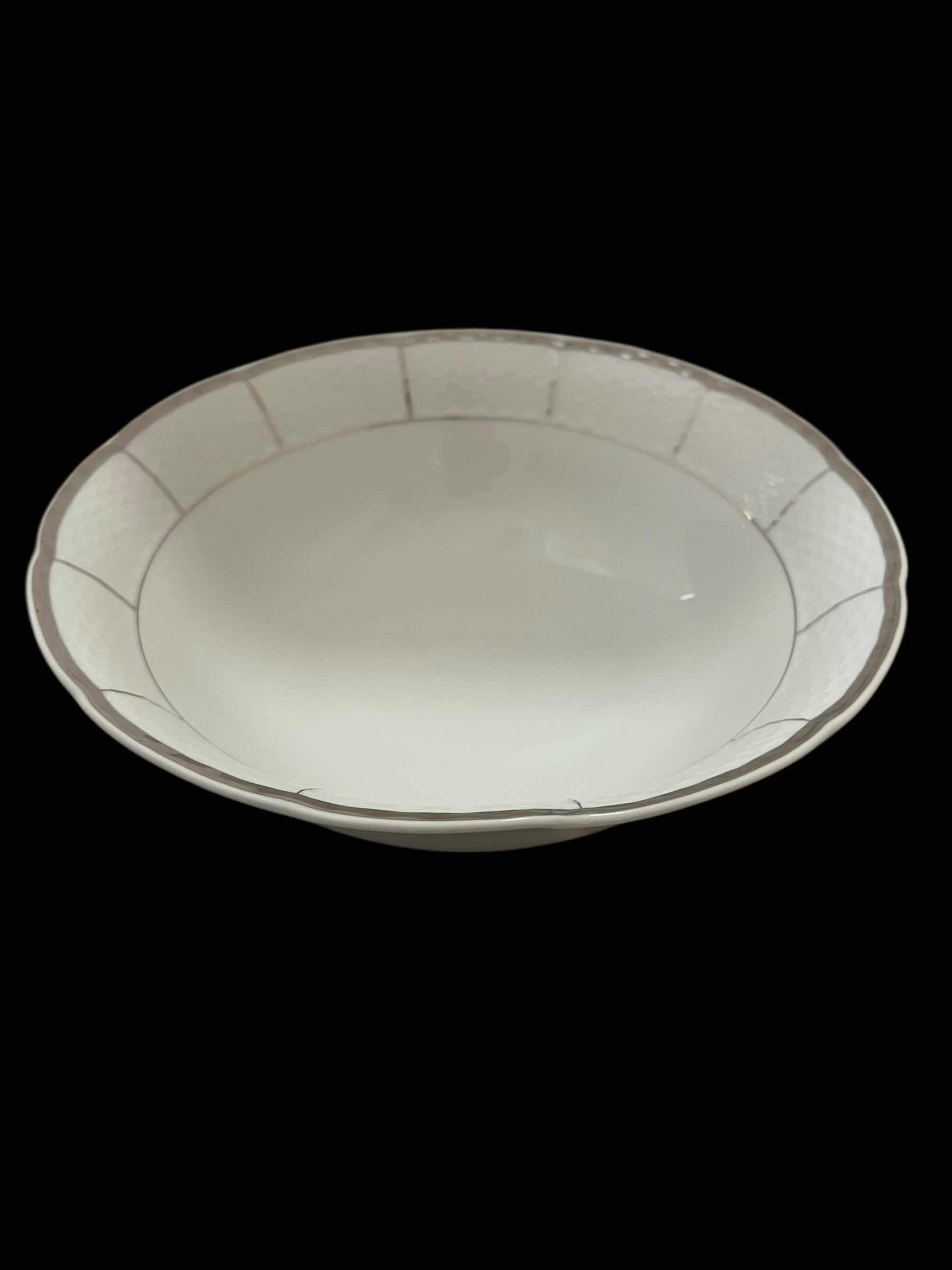 Photo 1 of VINTAGE CHINA “SILVER EMBOSSED” THUN LARGE 10” SERVING BOWL (PART OF FULL CHINA SET SOLD SEPARATELY)