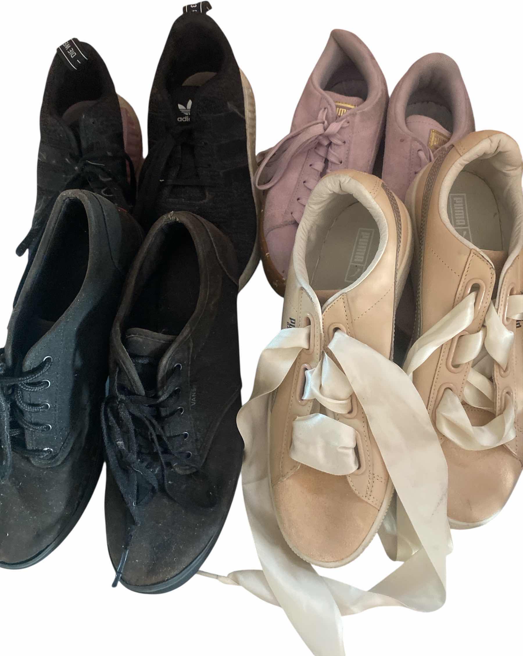 Photo 1 of 4 PAIRS WOMENS SNEAKERS SIZE 9, 9.5 & 10