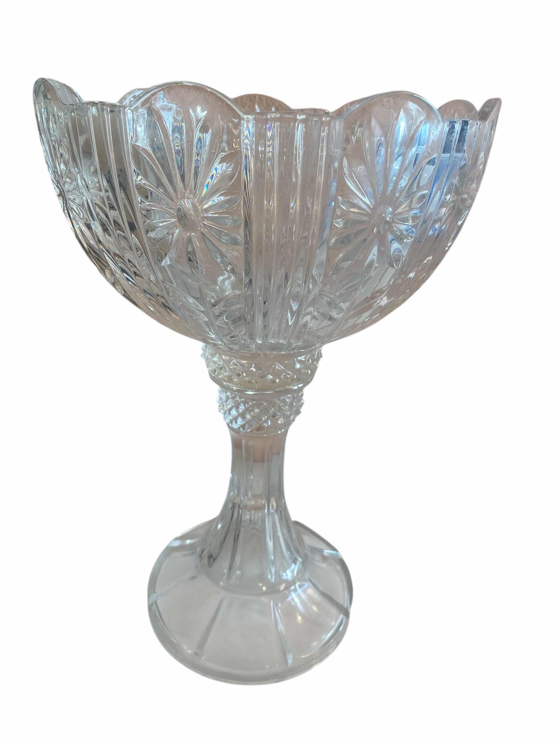 Photo 1 of CRYSTAL FOOTED FRUIT BOWL H14”