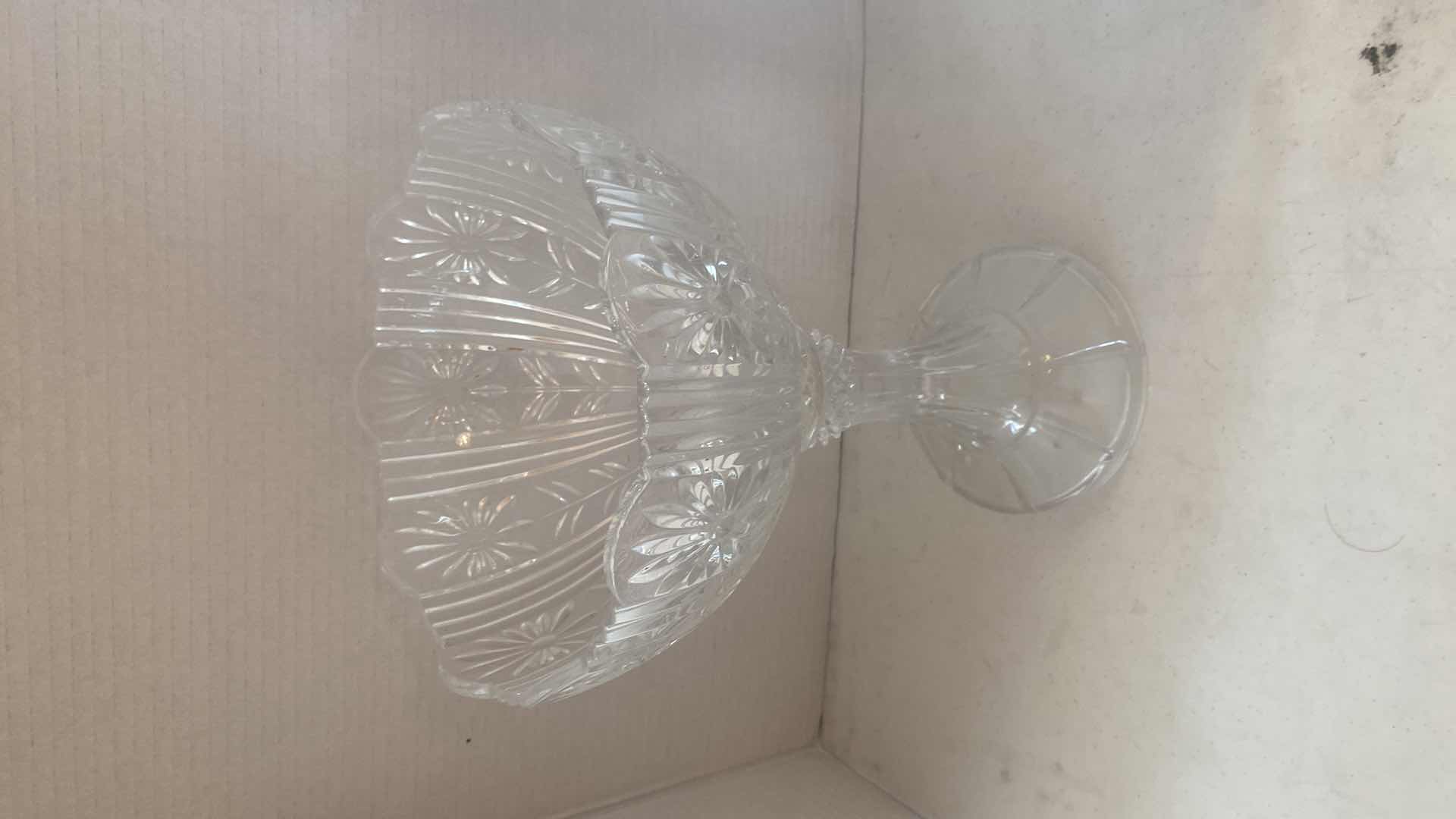 Photo 1 of CRYSTAL FOOTED FRUIT BOWL H14”