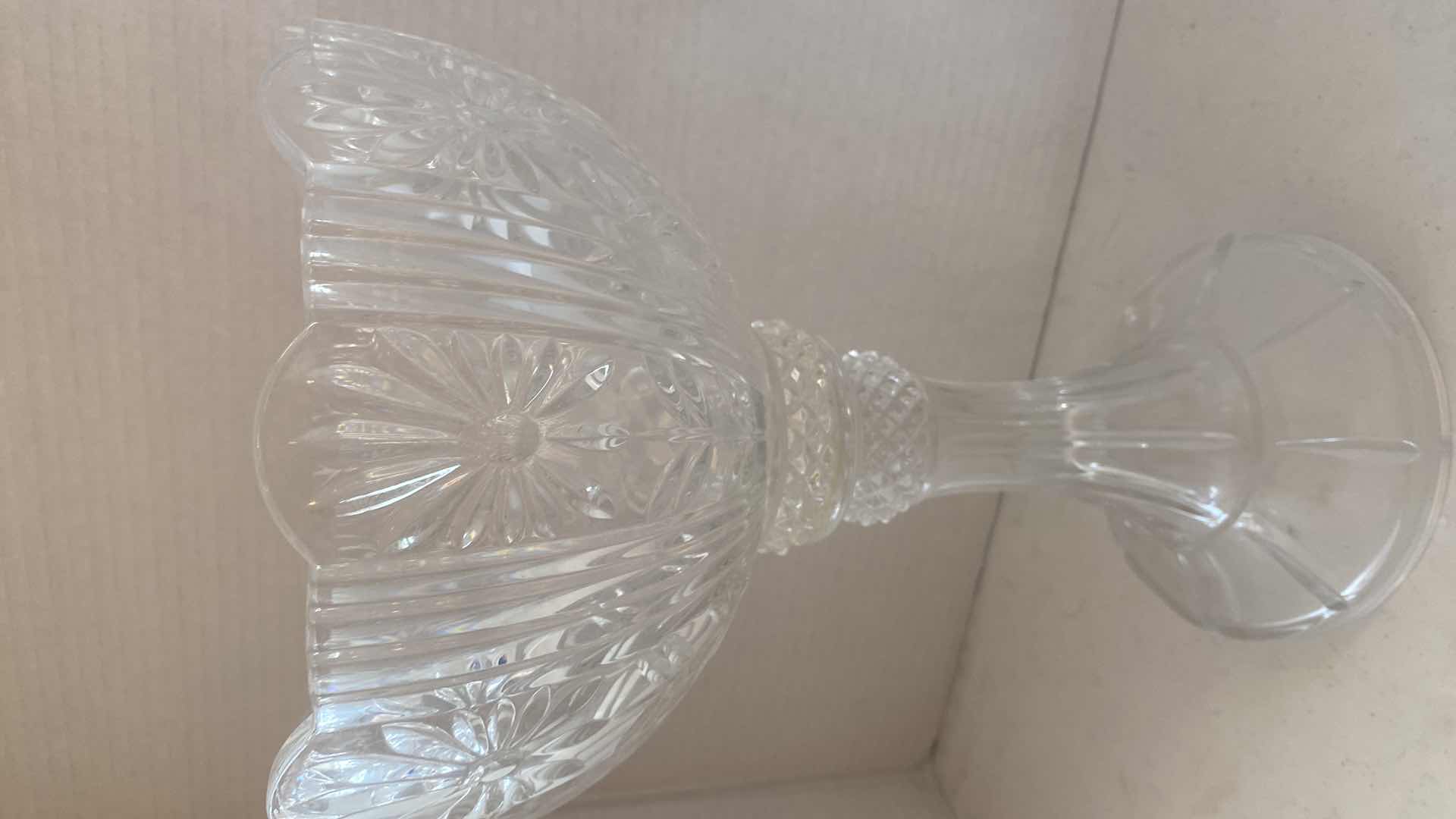 Photo 1 of CRYSTAL FOOTED FRUIT BOWL H14”