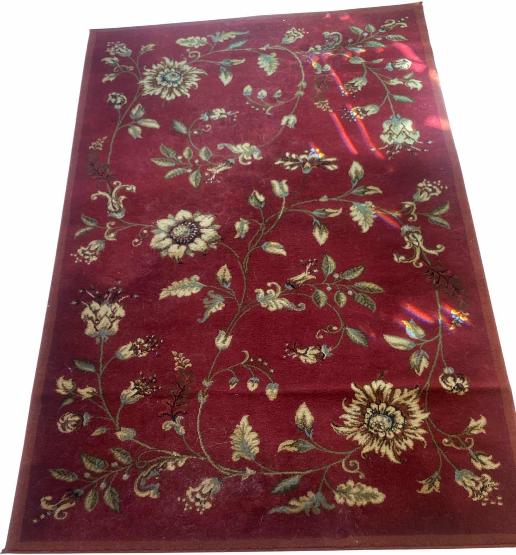 Photo 1 of SAFAVIEH RED LYNDHURST COLLECTION POLYPROPYLENE AREA RUG 4‘ x 6’