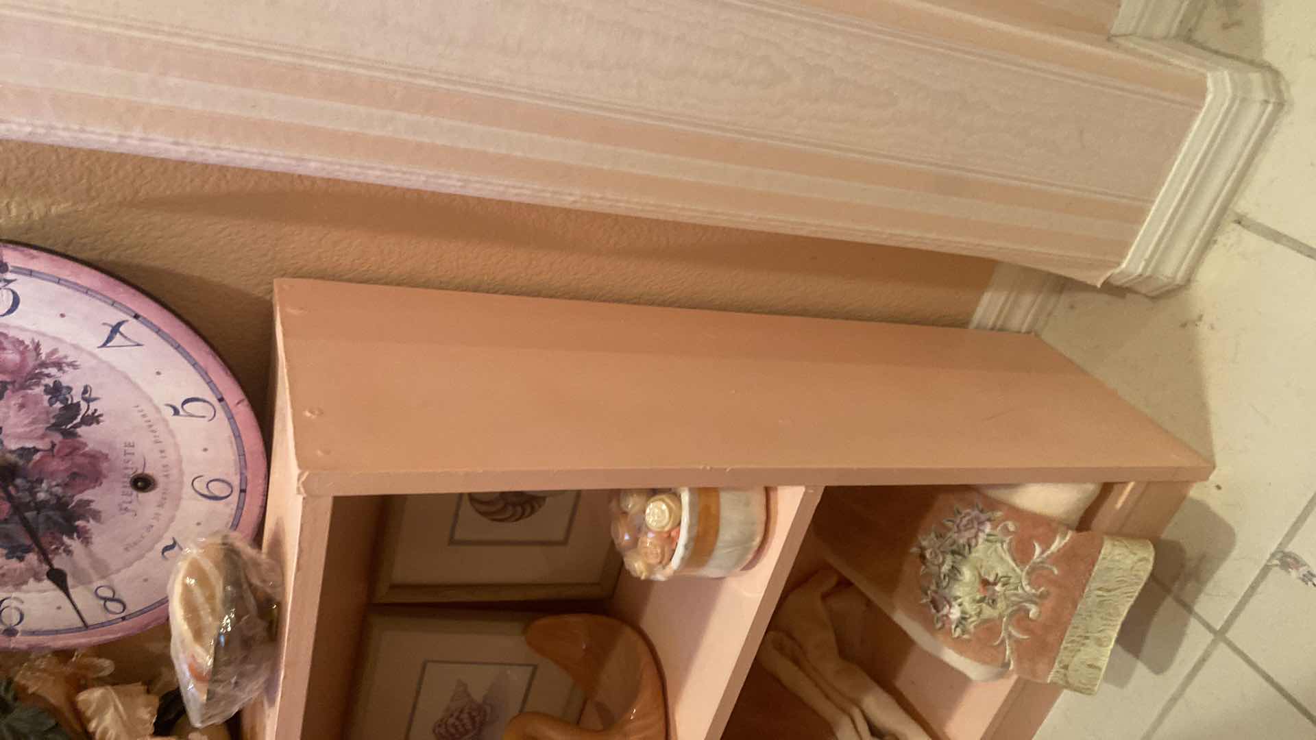 Photo 1 of 2 SHELF BOOK SHELF WITH BATHROOM ACCESSORIES 24“ x 10“ H29”