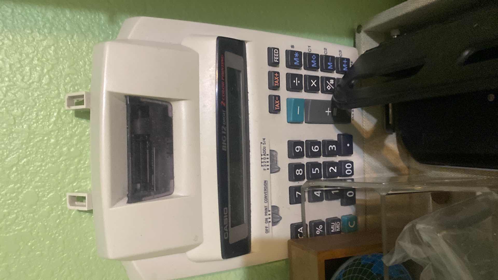 Photo 1 of TRAY WITH OFFICE ITEMS