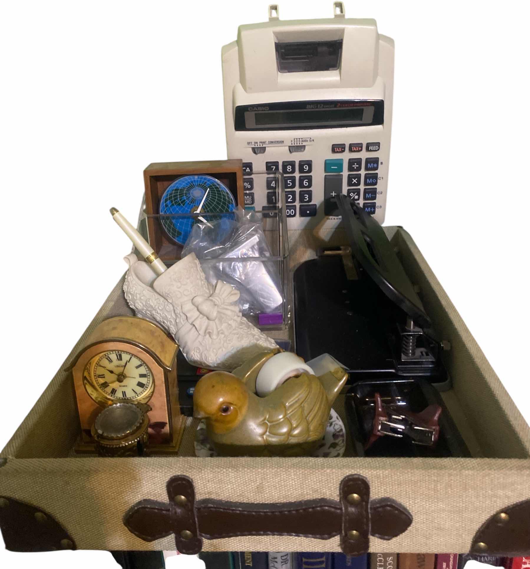 Photo 1 of TRAY WITH OFFICE ITEMS