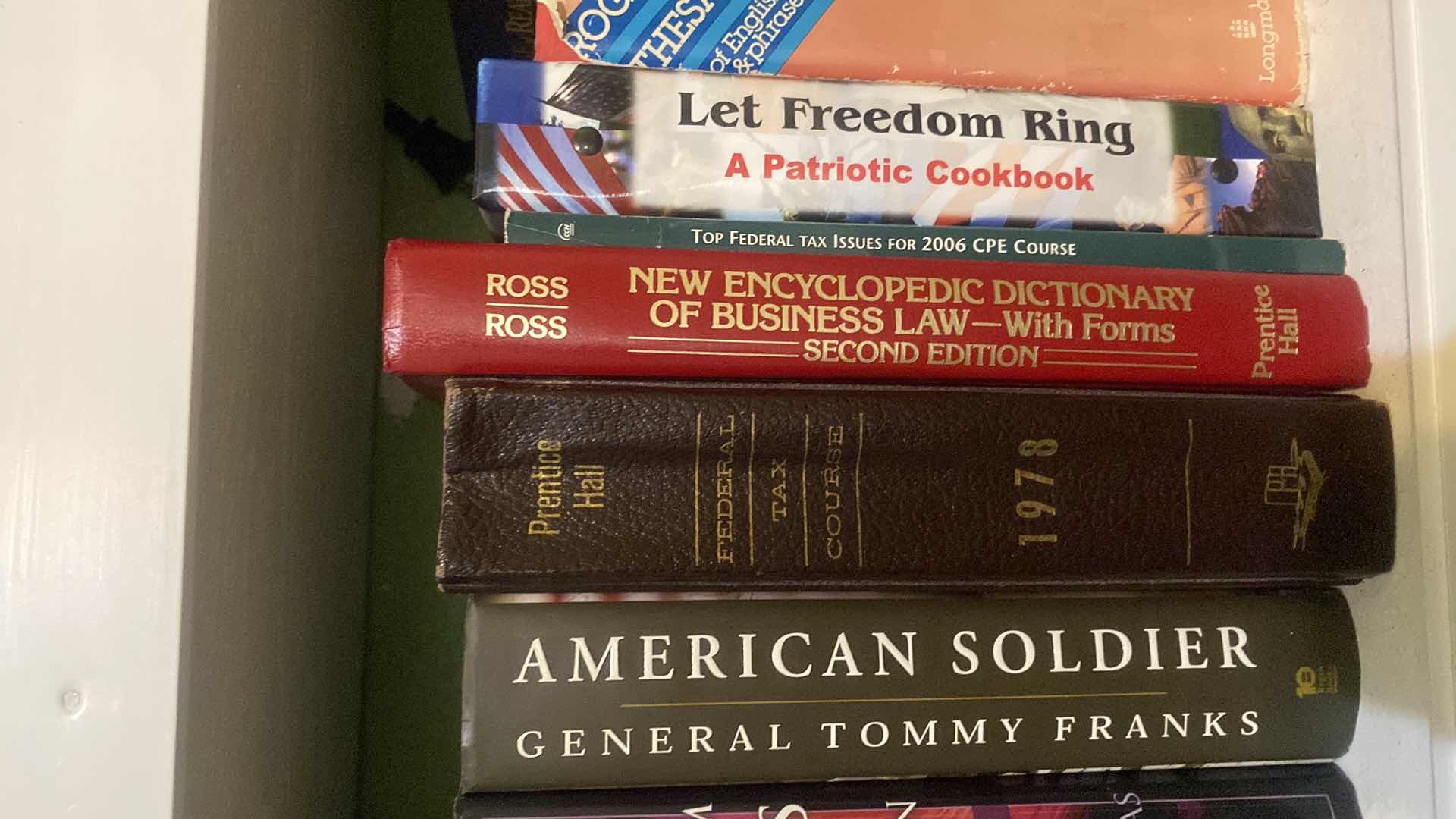 Photo 1 of 1 SHELF OF BOOKS - VARIOUS GENRES