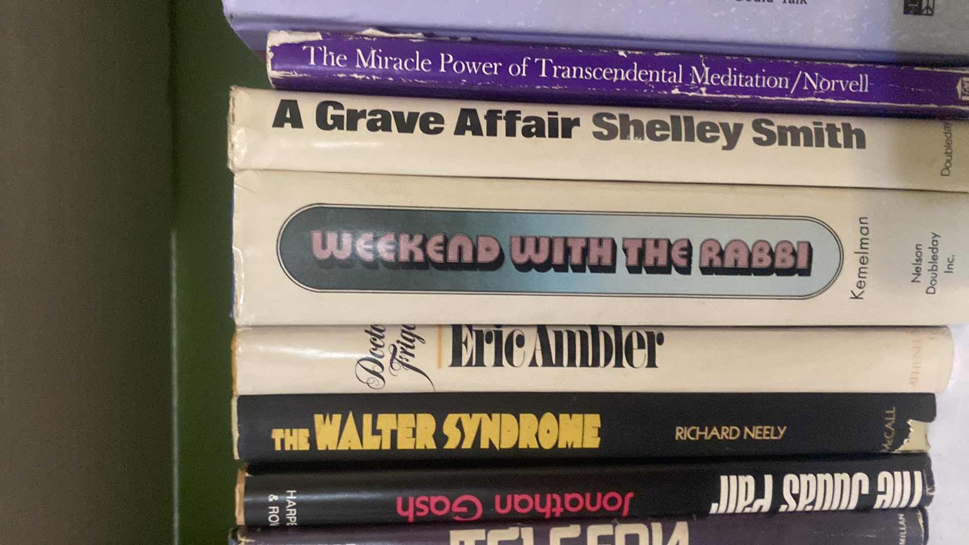 Photo 1 of 1 SHELF OF BOOKS - VARIOUS GENRES