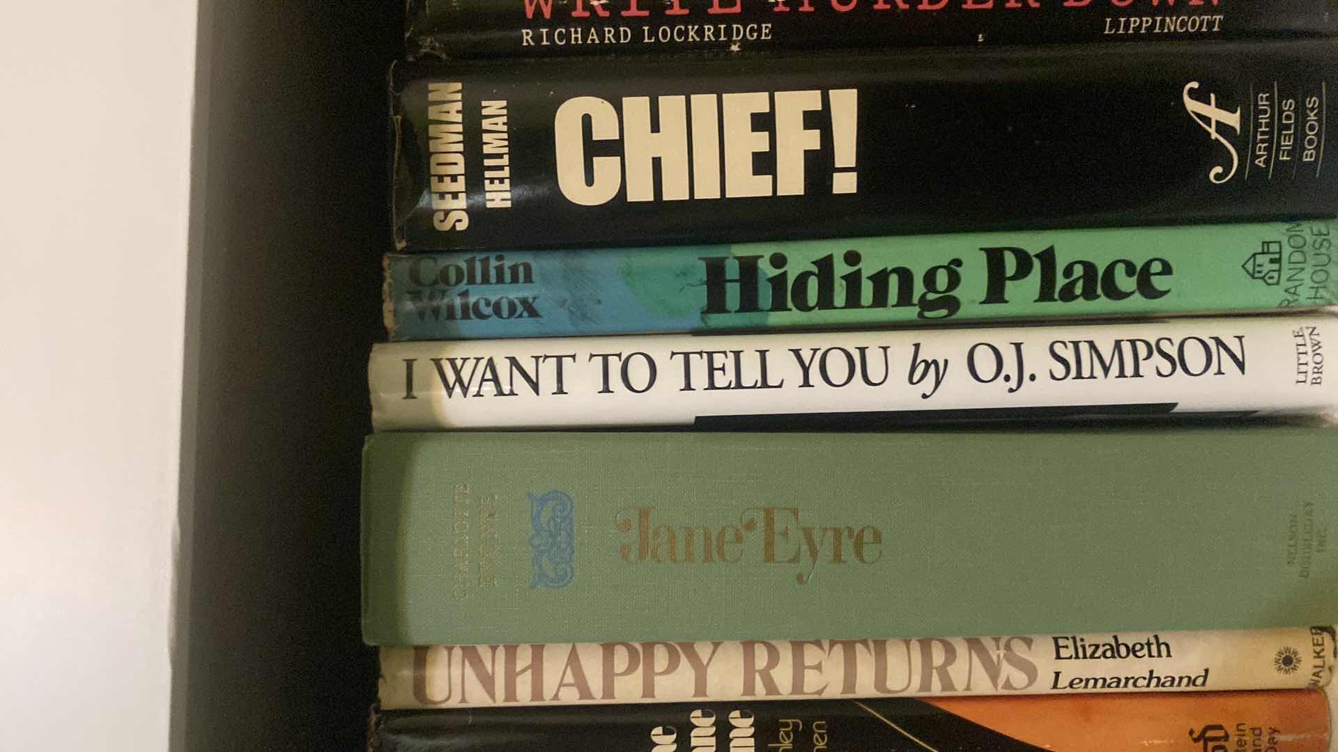 Photo 1 of 1 SHELF OF BOOKS - VARIOUS GENRES