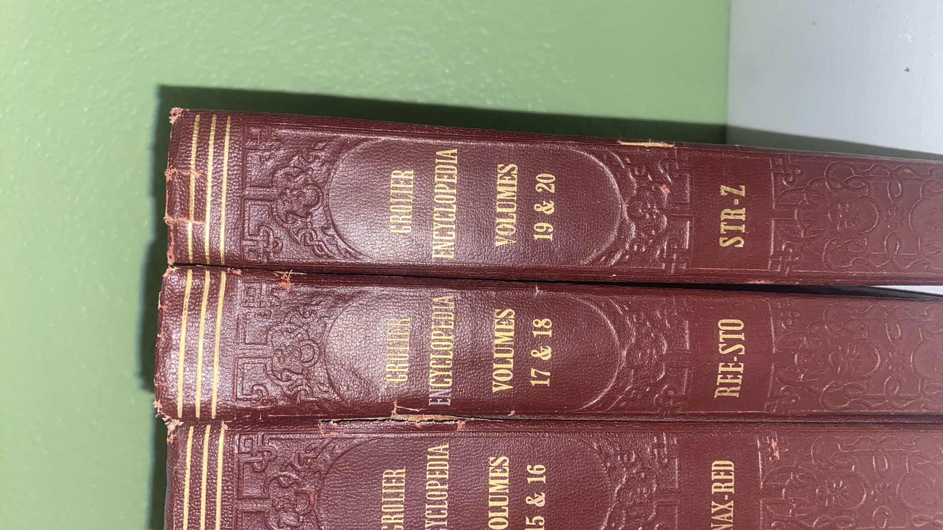 Photo 1 of 9 - VINTAGE 1950’s GROLIER ENCYCLOPEDIA (volume 9-10 missing)